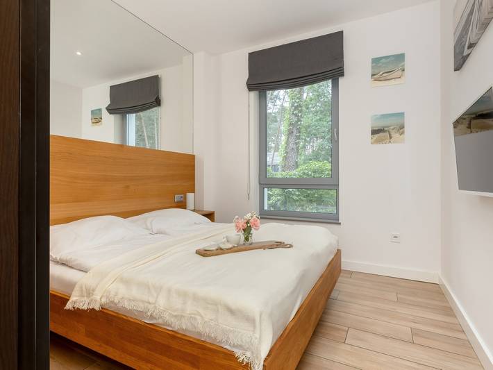 Ferienwohnung für 4 Personen, mit Balkon und Whirlpool sowie Terrasse und Garten in Pobierowo - 4