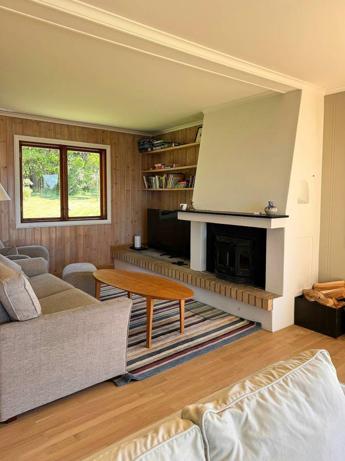 Ferienhaus im Naturschutzgebiet auf Jeløy mit Blick auf den Fjord in Moss