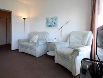 Hütte für 2 Personen, mit Balkon und Seeblick in Cuxhaven