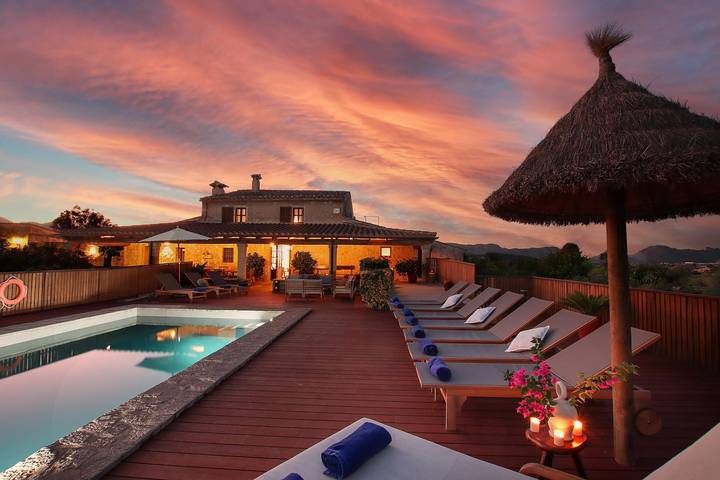 Finca 'Ca Sou' mit privatem Pool, WLAN und Klimaanlage in Alcúdia, Mallorca Norden