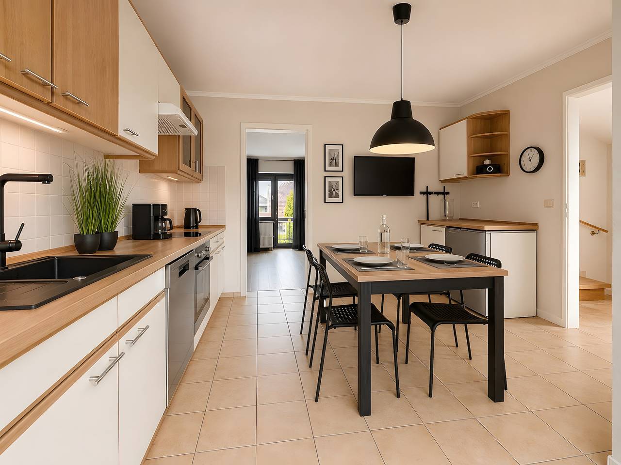 Ganze Wohnung, Apartment Rentaflat Appen 4 Schlafz. für 7 Pers. mit privater Terrasse, Garten & Wlan in Appen, Kreis Pinneberg