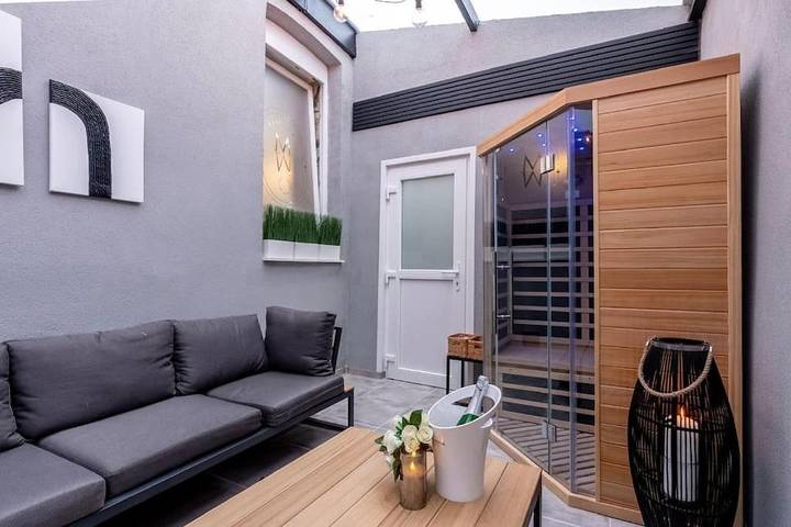 Chambre d’hôte pour 2 personnes, avec jacuzzi ainsi que terrasse et sauna à Verviers - 3