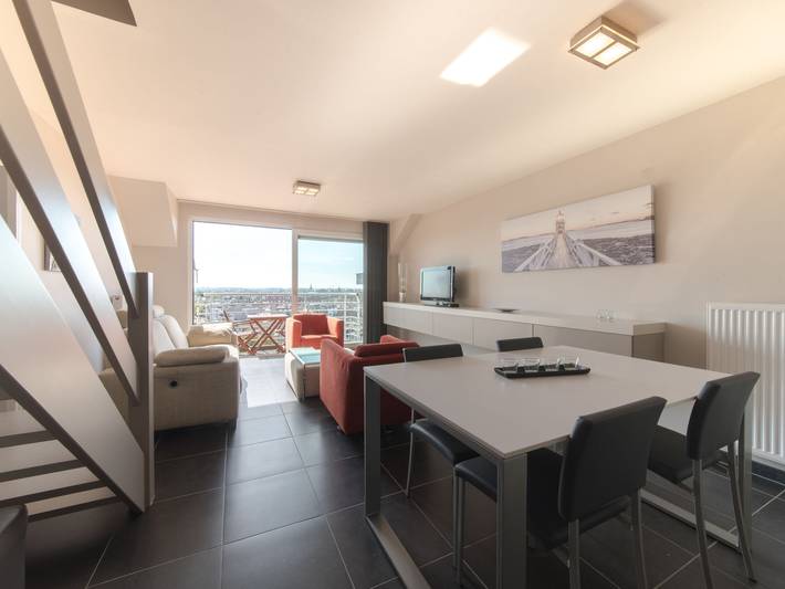 Apartament wakacyjny dla 4 osób, z balkon w Wybrzeże Belgijskie