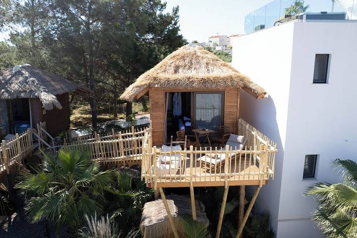 Gîte pour 2 personnes, avec Balcon et Jacuzzi ainsi que Jardin et Sauna