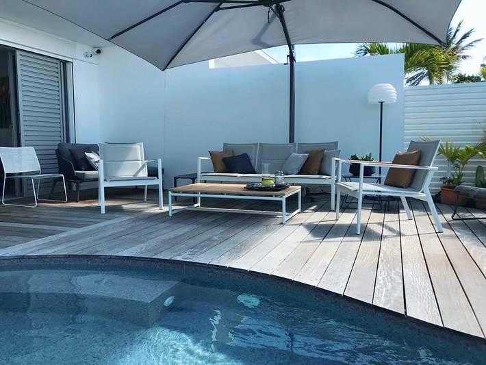 Gîte pour 8 personnes, avec piscine ainsi que jardin et terrasse dans Golf international de Saint François - 2