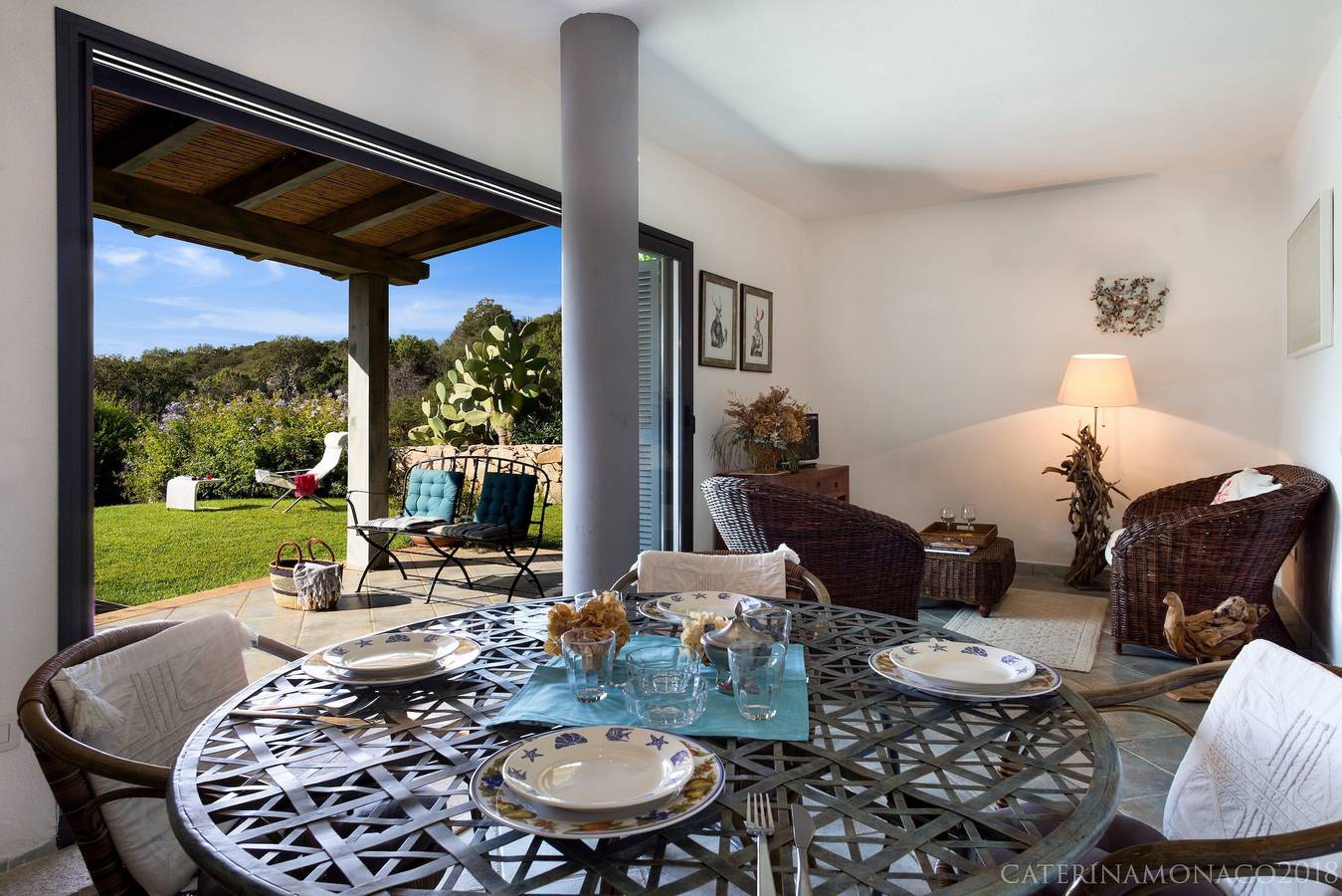 Casa vacanze "Casa magnolia San Pantaleo" con A/C, giardino e terrazza; Parcheggio disponibile in San Pantaleo, Olbia
