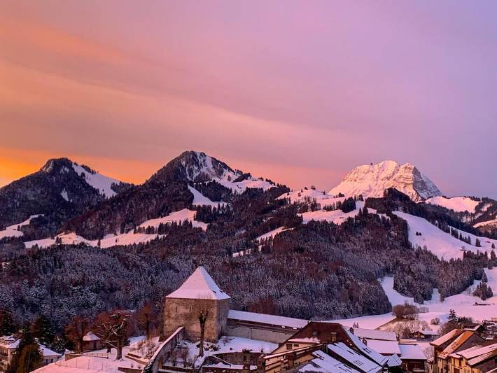 BnB für 2 Personen, mit Ausblick in der Schweiz