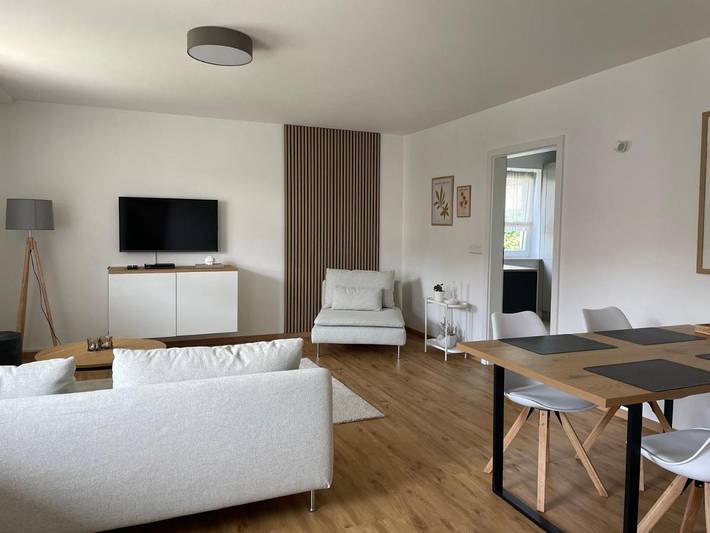Ferienwohnung für 2 Personen, mit Terrasse und Garten sowie Sauna in Dahn