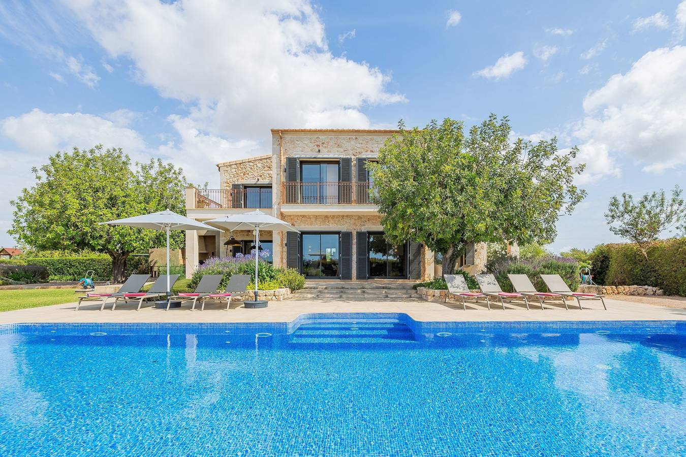 Villa 'Viduleto' mit Bergblick, privatem Pool und Wlan in Felanitx, Mallorca Süden