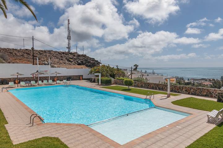 Bungalow für 6 Personen, mit Kinderpool und Garten in San Agustin - 2