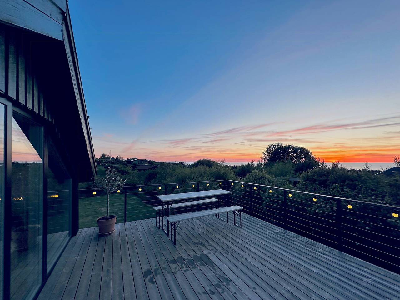 Ferienhaus mit Meerblick an der Bucht von Sejrøbugten in Veddinge, Fårevejle