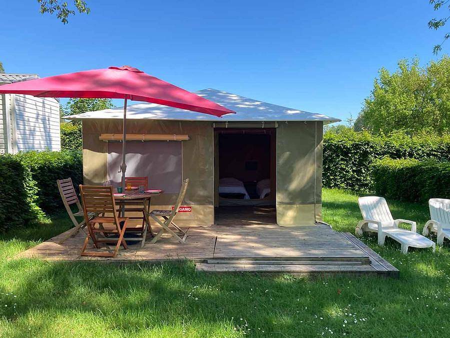Camping Mamers Les Portes du Perche - Bungalow de lona 4 personas - Mayotte - 2 habitaciones in Mamers, Sarthe