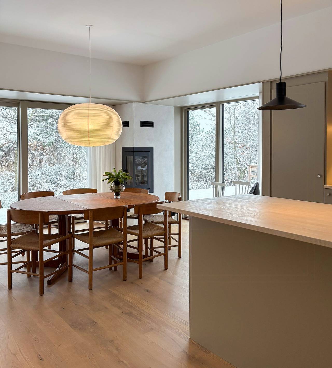 Naturnahes Ferienhaus bei Dybesø mit Meerblick in Rørvig, Nordwestseeland