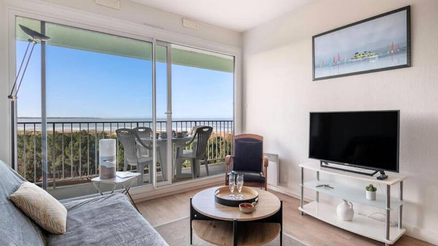 Gîte pour 5 personnes, avec balcon dans Plage de l'Ermitage