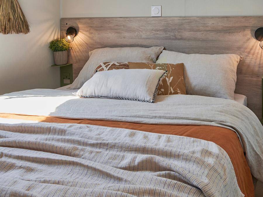 Camping Le Welcome - Mobilhome 6 personas - Mh 2Ch Premium - Terraza Semicubierta in Mesquer, Côte de Jade