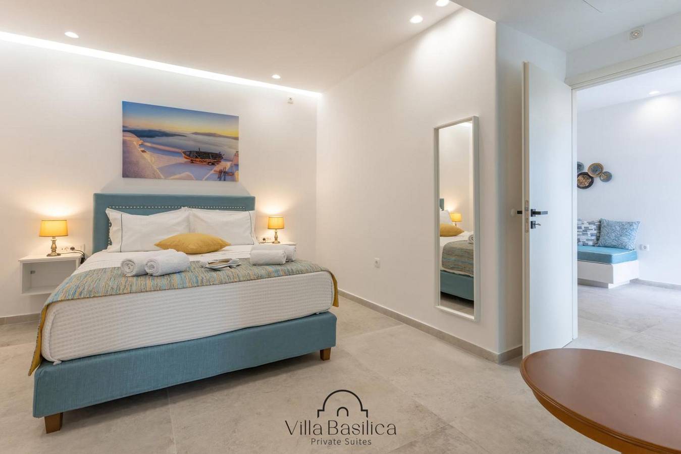 Ferienwohnung 'Basilica Kallisto' mit Meerblick, Wi-Fi und Klimaanlage in Perivolos Strand, Santorin