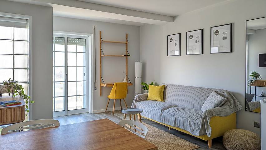 Ganze Wohnung, Apartment 'Costa Nova Ocean View' mit Meerblick, Wlan und Klimaanlage in Ria de Aveiro, Gafanha da Encarnação