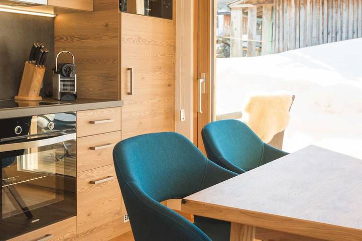 Ferienhaus für 4 Personen, mit Terrasse und Garten sowie Sauna in Schattwald
