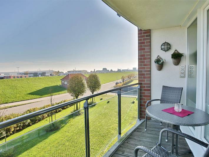 Ferienwohnung für 2 Personen, mit Seeblick und Balkon in Cuxhaven (Stadt)