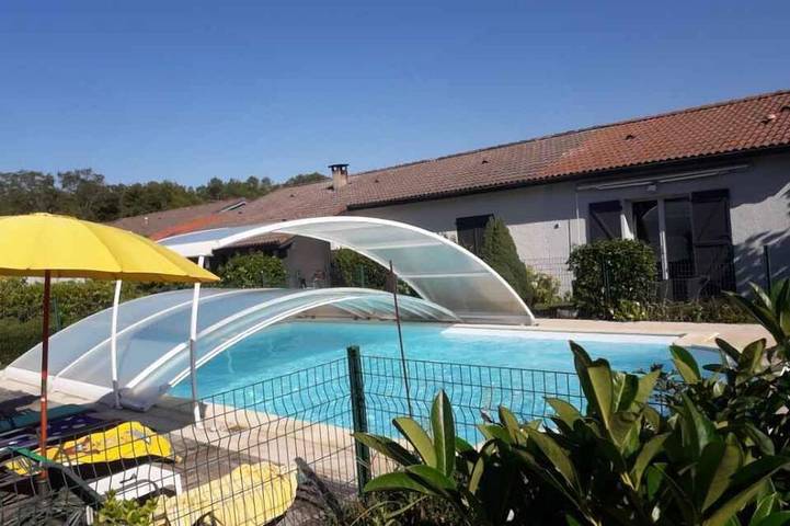 Maison de vacances pour 4 personnes, avec piscine et jardin