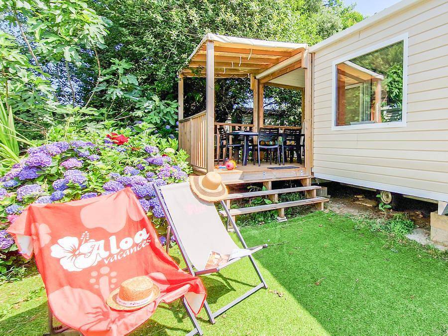 Camping L'Orée Du Bois - Mobilhome 6 personas - 2 habitaciones Evasión - Tv in Hourtin, Parque natural regional del Médoc