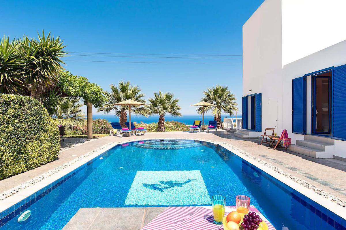 Villa pour 6 personnes avec terrasse in Calathos, Rhodes