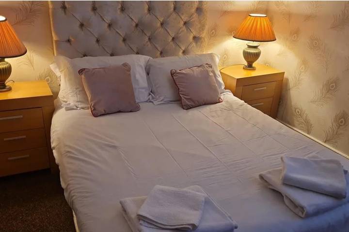 Holiday home for 8 people, with garden and ocean view, child-friendly in Blackpool