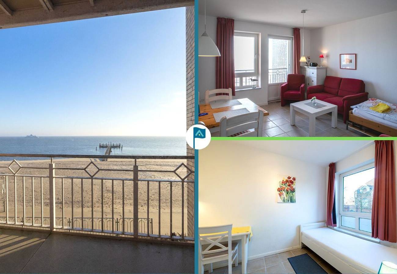 Ganze Wohnung, Nordland Appartments - Wohnung Langeneß - Direkt am Meer, näher dran geht nicht! in Wyk auf Föhr (Stadt), Wyk auf Föhr