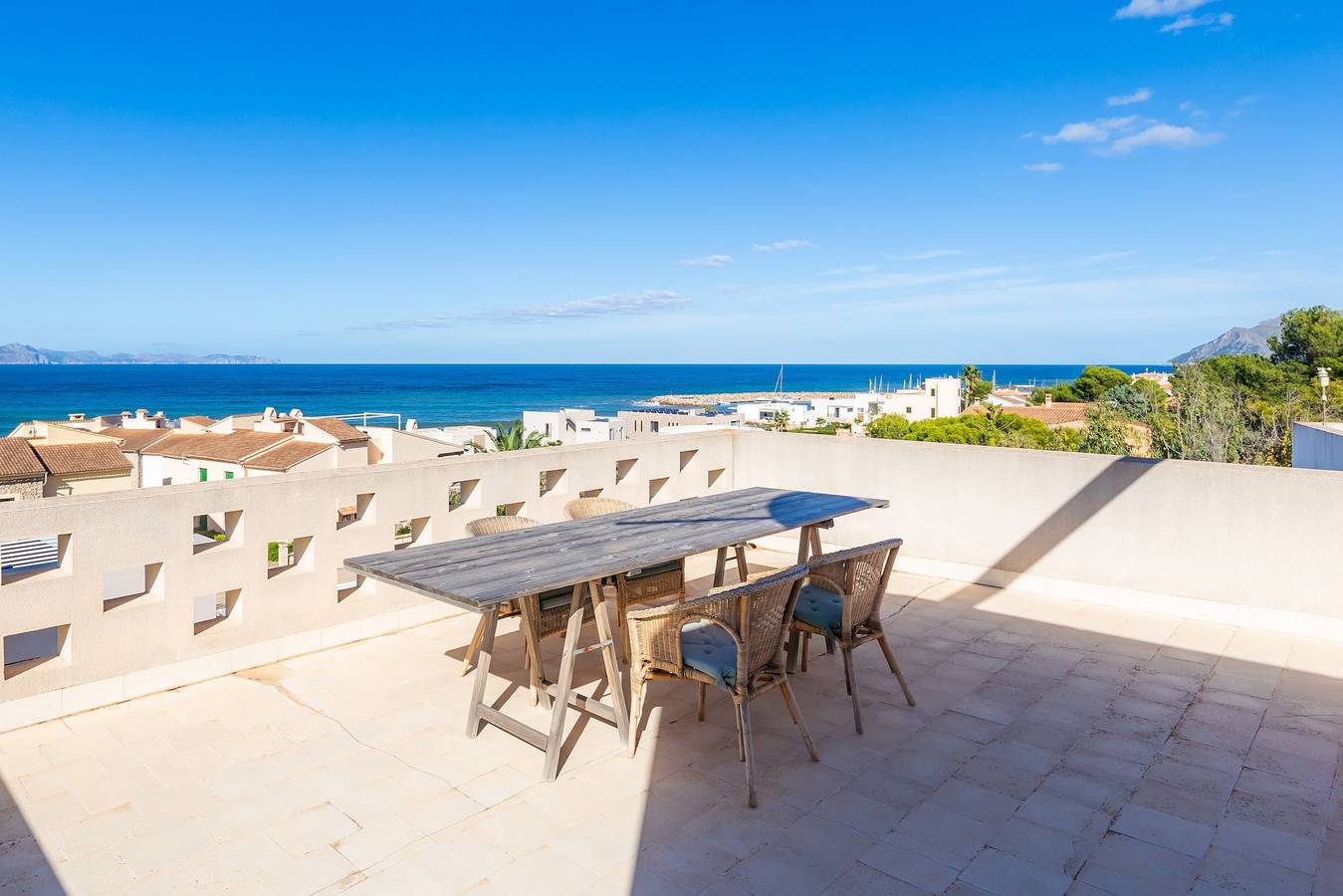 'Villa Mercedes' con vistas al mar, terraza y Wi-Fi in Colònia de Sant Pere, Artà