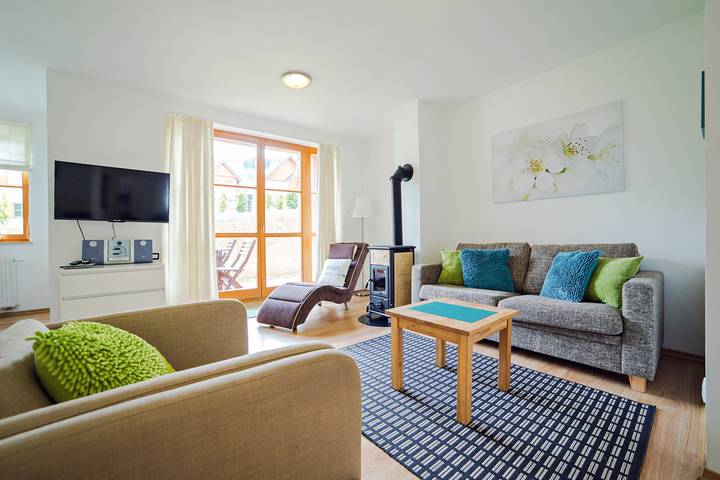 Apartament wakacyjny dla 5 osób, z Taras w Miłków