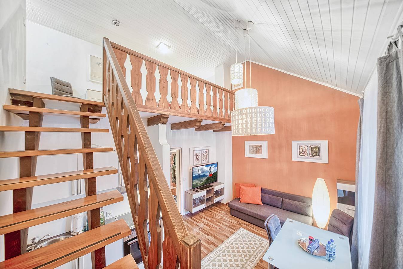 Apartamento entero, Apartamento tipo galería junto al Kurgarten real con vistas a la montaña in Bad Reichenhall, Alpes de Berchtesgaden