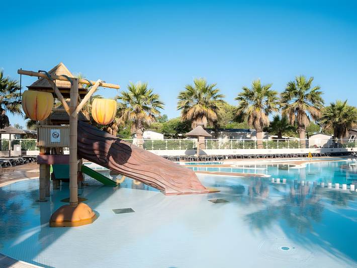 Mobil-home « La Cabane Du Sud » en camping Siblu in Torreilles, Côte méditerranéenne (France)