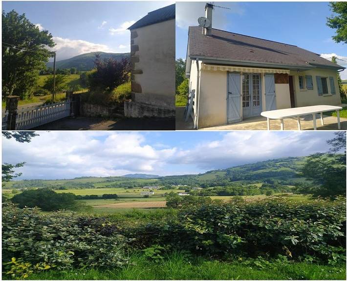 Gîte pour 7 personnes, avec piscine et vue ainsi que jardin et bassin pour enfant, animaux acceptés à Musculdy