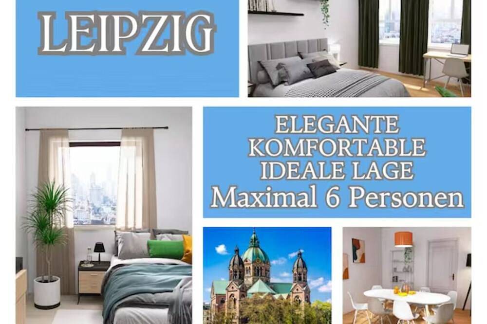 Apartamento entero, 4-room residence for families and groups with balcony and garden view! in Leipzig-Este, Leipzig