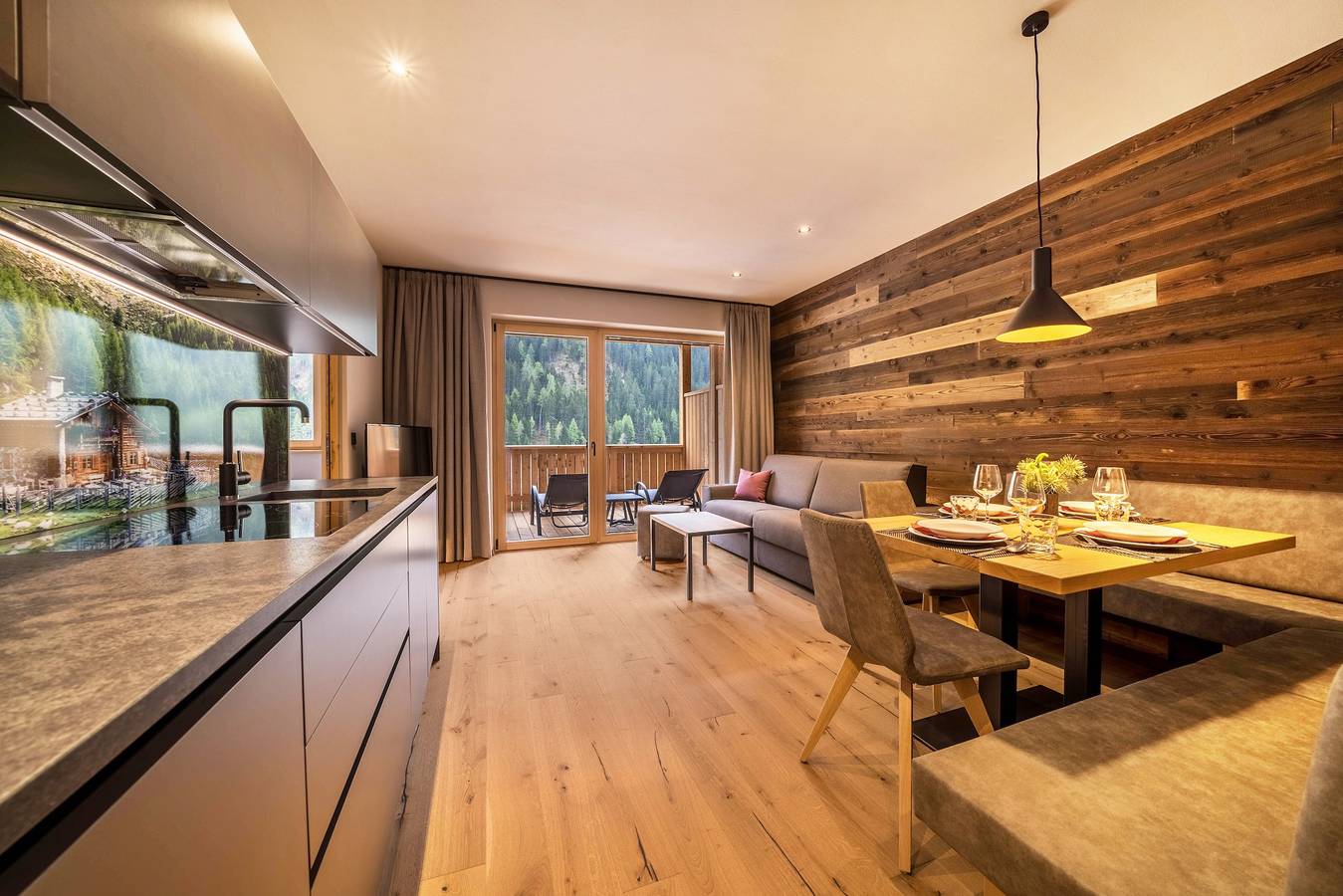 Ganze Wohnung, Ferienwohnung "Seebrunn - Kühberg Alm" mit Bergblick und Seeblick in Kuppelwies, Ulten
