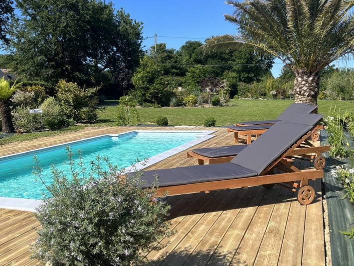 Gîte pour 2 personnes, avec jardin et piscine, animaux acceptés dans Sottevast