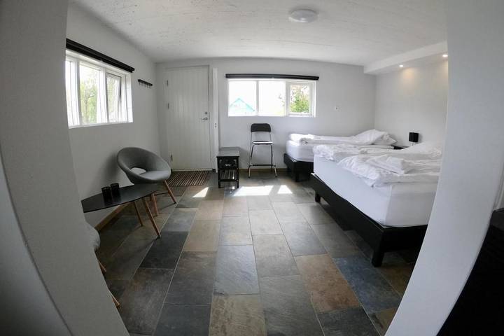 Ferienwohnung für 3 Personen, mit Terrasse und Ausblick in Island