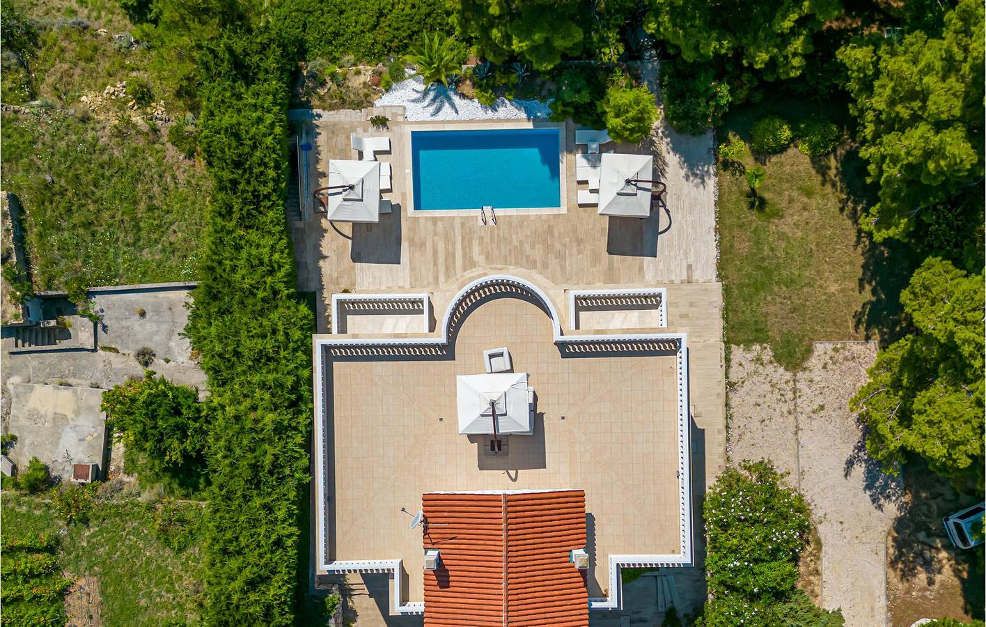 Gemütliche Ferienwohnung mit Pool und Terrasse, 2,5 km vom FKK-Strand Kandarola entfernt in Palit, Rab