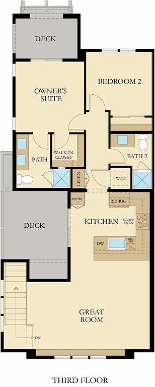 Vacation house for 7 people, with balcony in Mission Beach