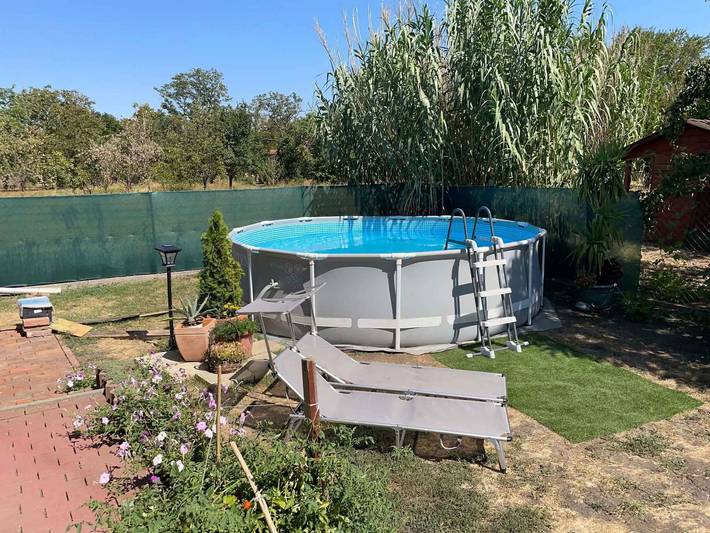 Maison de vacances près de l'éco-centre, avec wifi, climatisation et piscine in Poroszló, Heves megye