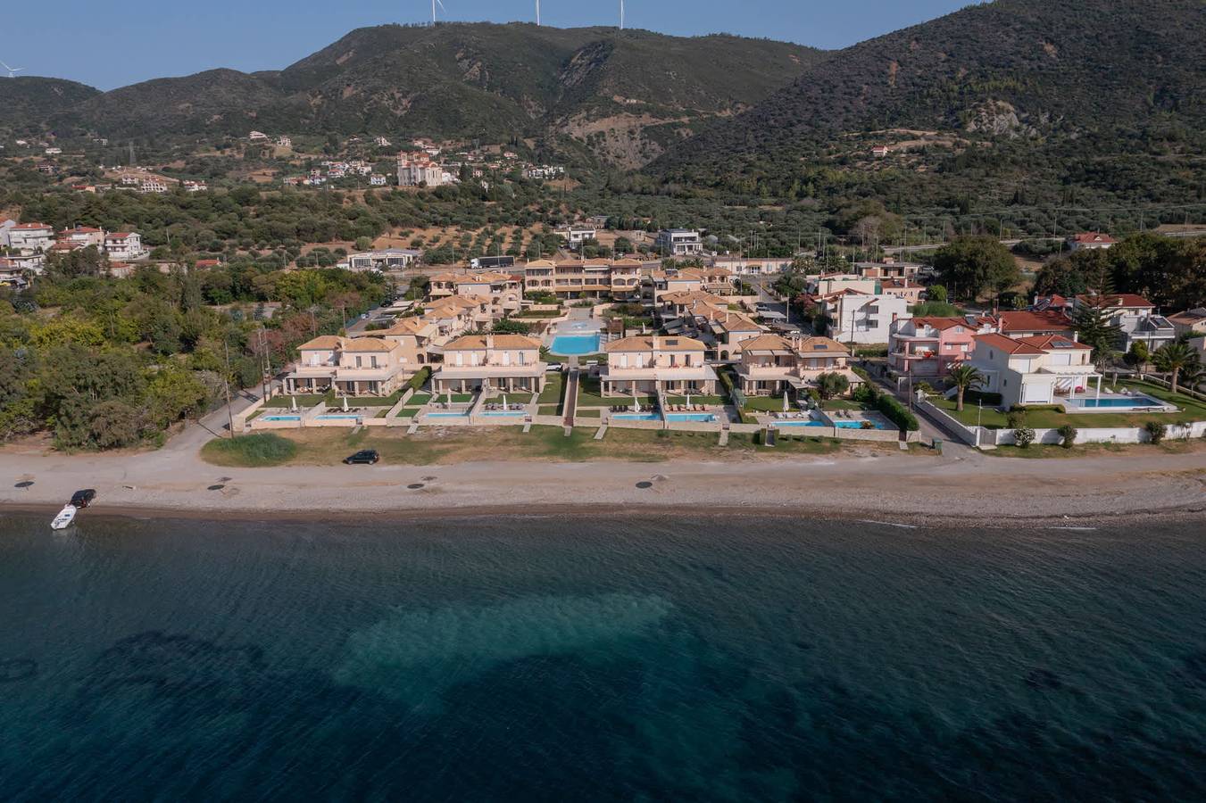 Seafront Villa Ciel with Private Pool in Nafpaktos in Platanitis, Region Ätolien-Akarnanien