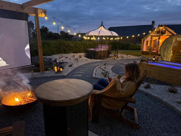 Tente pour 2 personnes, avec sauna ainsi que jardin et jacuzzi dans la Manche - 3