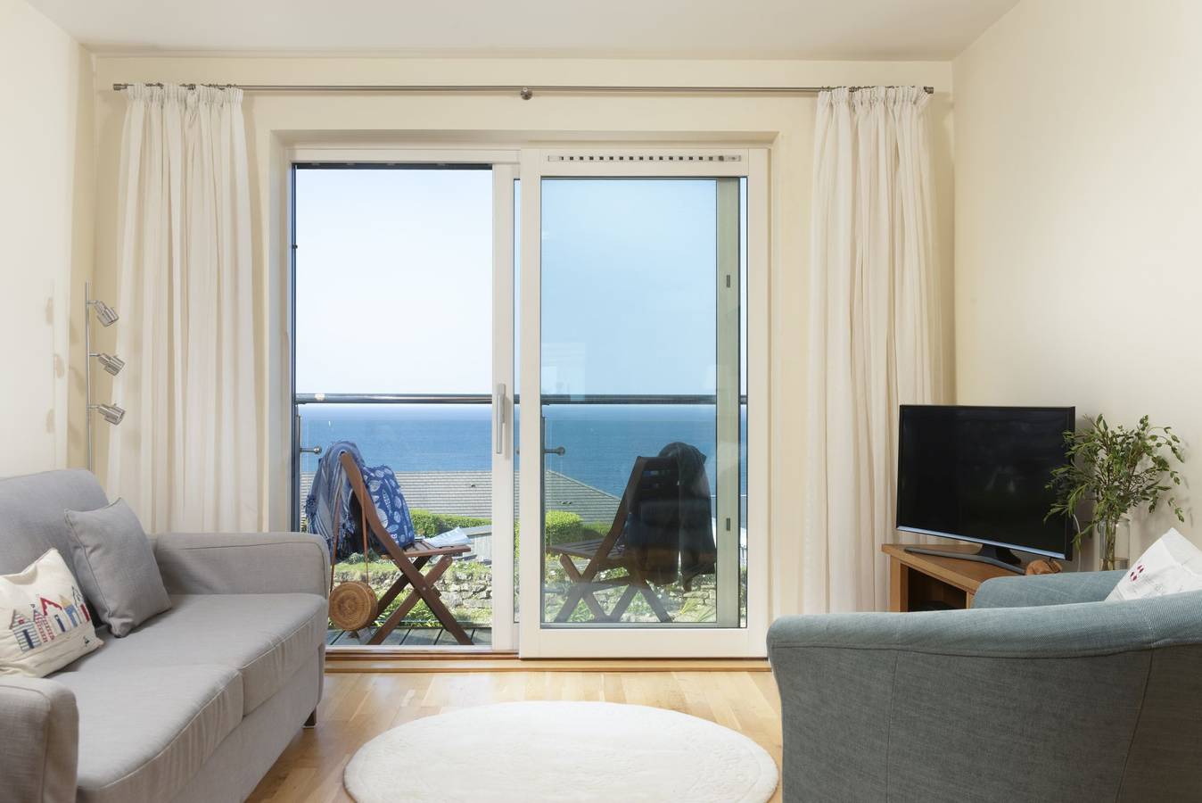 Ganze Wohnung, Ferienwohnung für 4 Personen mit Balkon in Carbis Bay, Cornwall