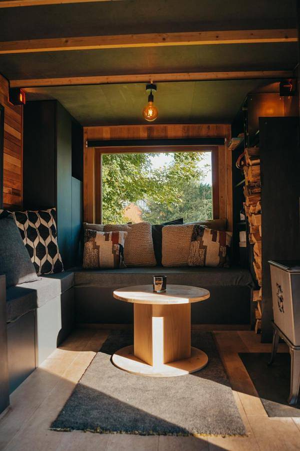 Camping für 4 Personen, mit Garten und Seeblick sowie Terrasse und Ausblick, mit Haustier in Flandern - 3