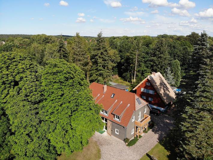 Ganze Ferienwohnung, Ferienwohnungen am Obersee - mit Zirbelholz unterm Darksky - Zwei - Raum - Ferienwohnung Steinwerder in Krakow am See, Naturpark Nossentiner/Schwinzer Heide