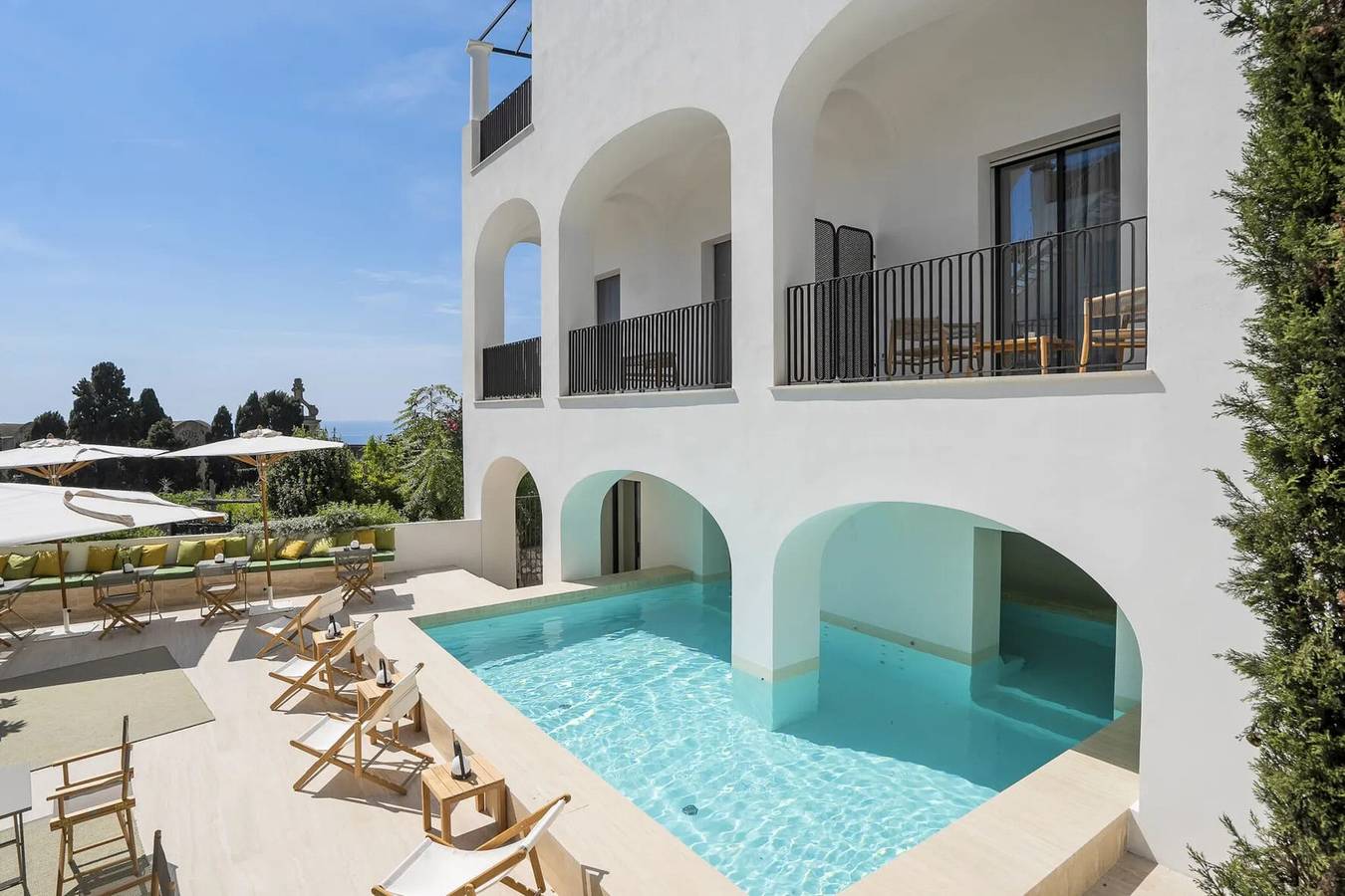 Ganze Wohnung, Apartment 'Certosa White' mit Meerblick, Wlan und Klimaanlage in Capri, Neapel Provinz