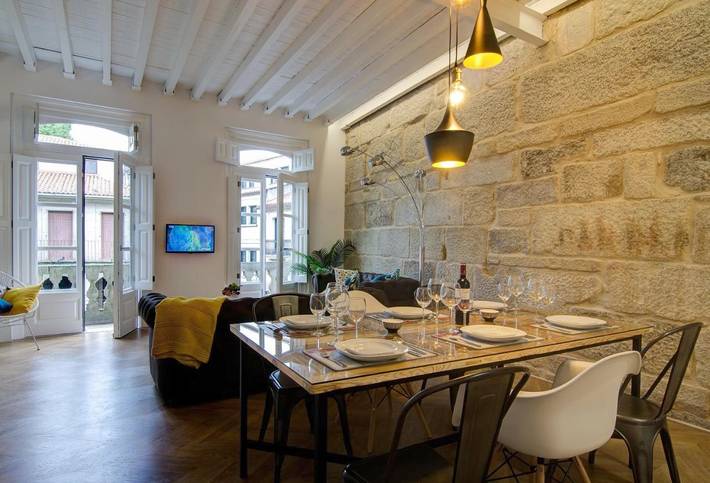 Gîte pour 5 personnes, avec vue et balcon, animaux acceptés à Pontevedra - 3