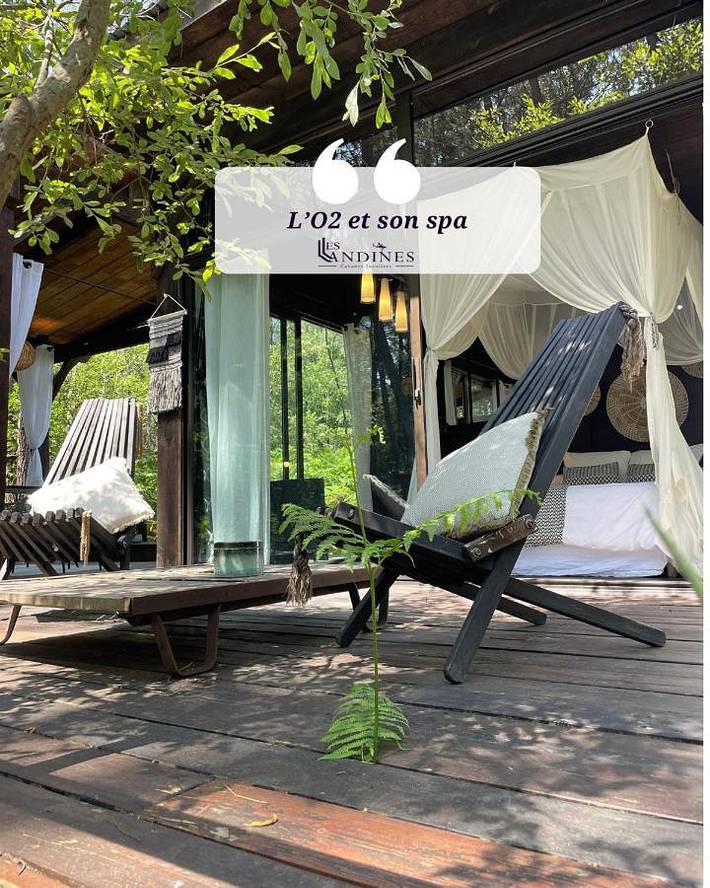 Lodge pour 2 personnes, avec balcon et jacuzzi