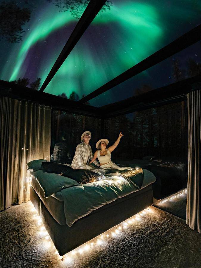 Hôtel pour 2 personnes, avec Jacuzzi ainsi que Sauna et Vue dans Levi