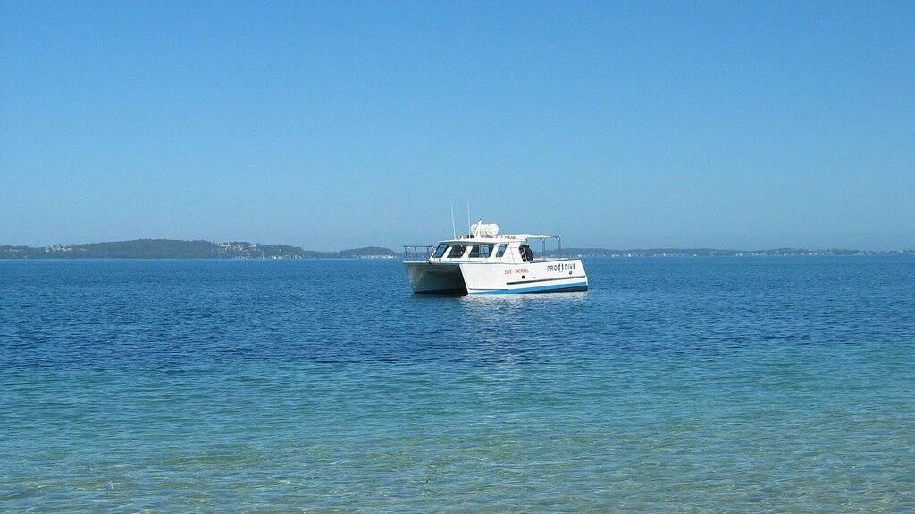 In der Nähe des Hauptstrandes Surf in Hawks Nest, Hunter Valley